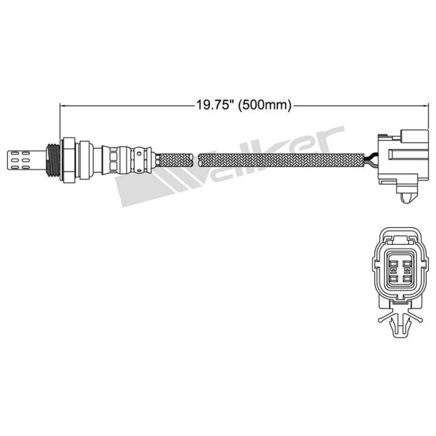 Walker Products 250-24369 Walker Products 250-24369 Oxygen Sensor 4-W Direct Fit Narrow-Band