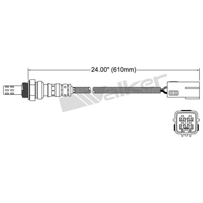 Walker Products 250-24376 Walker Products 250-24376 Oxygen Sensor 4-W Direct Fit Narrow-Band