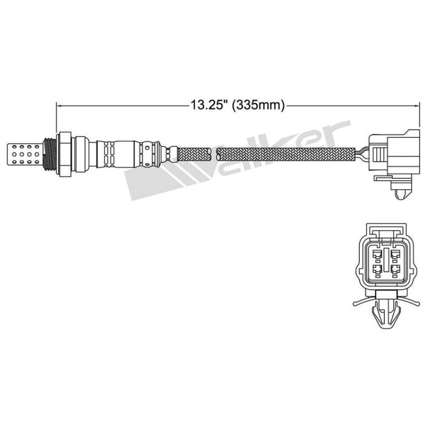 Walker Products 250-24378 Walker Products 250-24378 Oxygen Sensor 4-W Direct Fit Narrow-Band