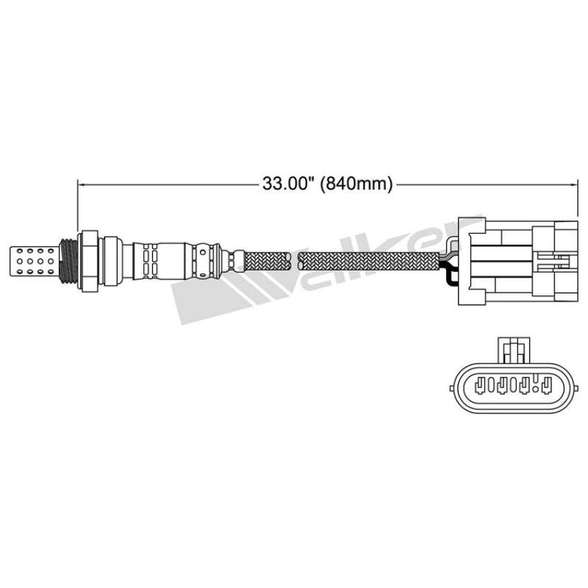 Walker Products 250-24406 Walker Products 250-24406 Oxygen Sensor 4-W Direct Fit Narrow-Band