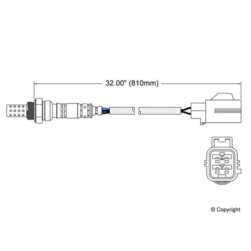 Walker Products 250-24408 Walker Products 250-24408 Oxygen Sensor 4-W Direct Fit Narrow-Band