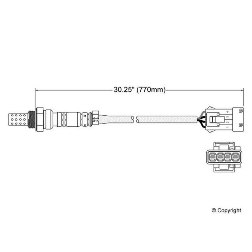 Walker Products 250-24409 Walker Products 250-24409 Oxygen Sensor 4-W Direct Fit Narrow-Band