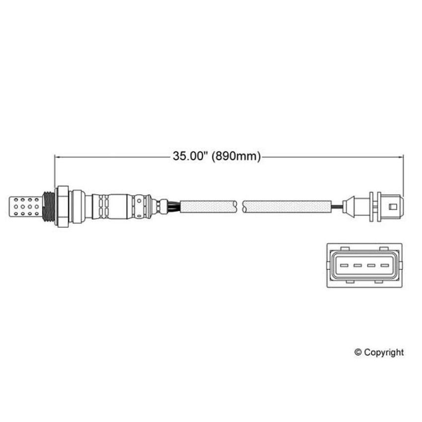 Walker Products 250-24415 Walker Products 250-24415 Oxygen Sensor 4-W Direct Fit Narrow-Band