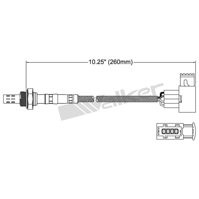 Walker Products 250-24423 Walker Products 250-24423 Oxygen Sensor 4-W Direct Fit Narrow-Band