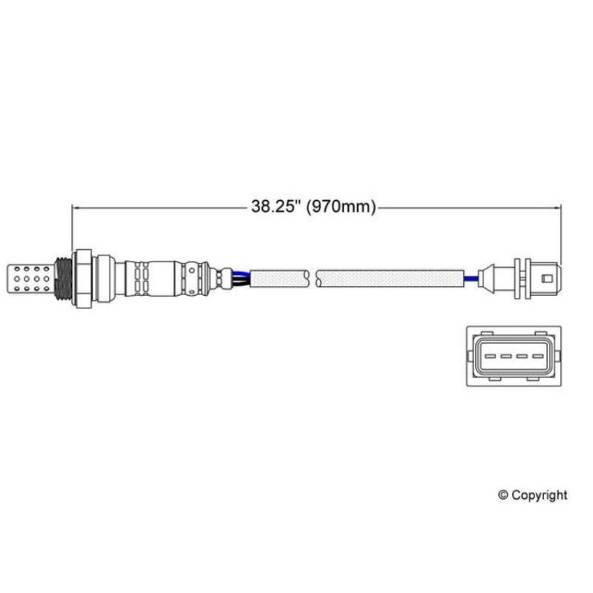 Walker Products 250-24428 Walker Products 250-24428 Oxygen Sensor 4-W Direct Fit Narrow-Band