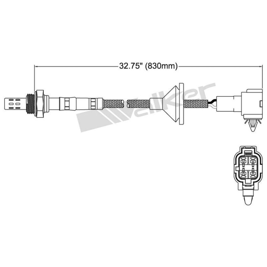 Walker Products 250-24433 Walker Products 250-24433 Oxygen Sensor 4-W Direct Fit Narrow-Band