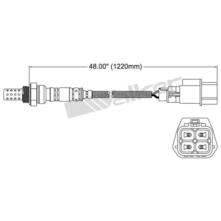 Walker Products 250-24435 Walker Products 250-24435 Oxygen Sensor 4-W Direct Fit Narrow-Band