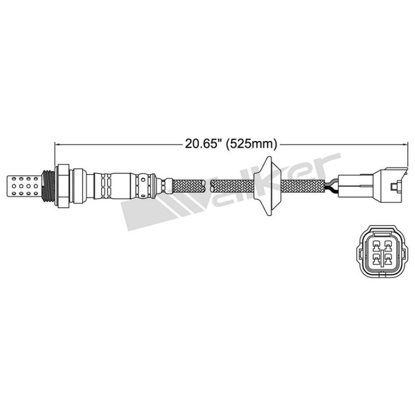 Walker Products 250-24442 Walker Products 250-24442 Oxygen Sensor 4-W Direct Fit Narrow-Band
