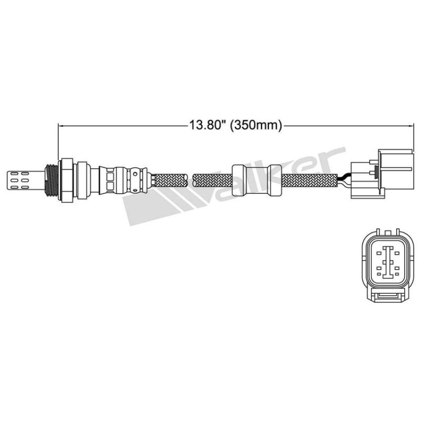 Walker Products 250-24473 Walker Products 250-24473 Oxygen Sensor 4-W Direct Fit Narrow-Band