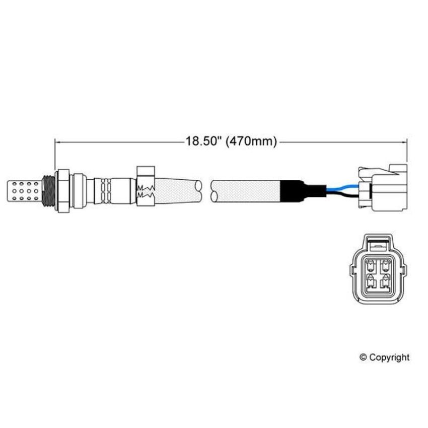 Walker Products 250-24496 Walker Products 250-24496 Oxygen Sensor 4-W Direct Fit Narrow-Band