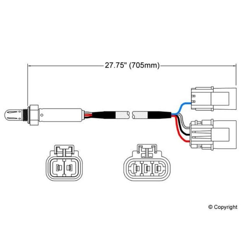 Walker Products 250-24505 Walker Products 250-24505 Oxygen Sensor 4-W Titania Narrow-Band