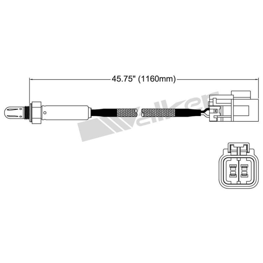 Walker Products 250-24506 Walker Products 250-24506 Oxygen Sensor 4-W Titania Narrow-Band