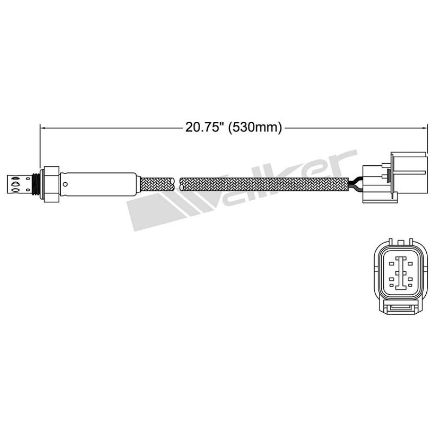 Walker Products 250-24512 Walker Products 250-24512 Oxygen Sensor 4-W Titania