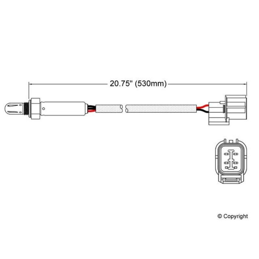 Walker Products 250-24512 Walker Products 250-24512 Oxygen Sensor 4-W Titania