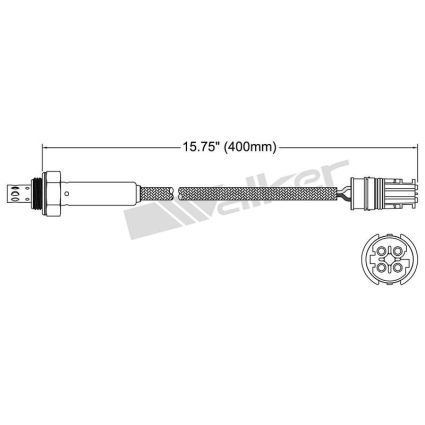 Walker Products 250-24516 Walker Products 250-24516 Oxygen Sensor 4-W Titania Narrow-Band