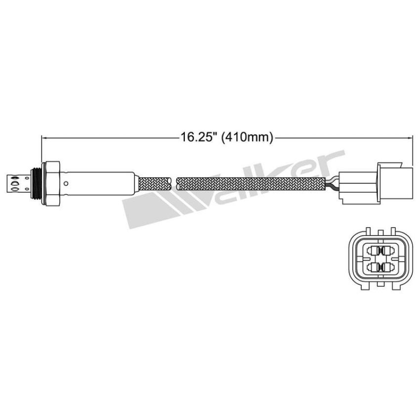 Walker Products 250-24517 Walker Products 250-24517 Oxygen Sensor 4-W Titania Narrow-Band