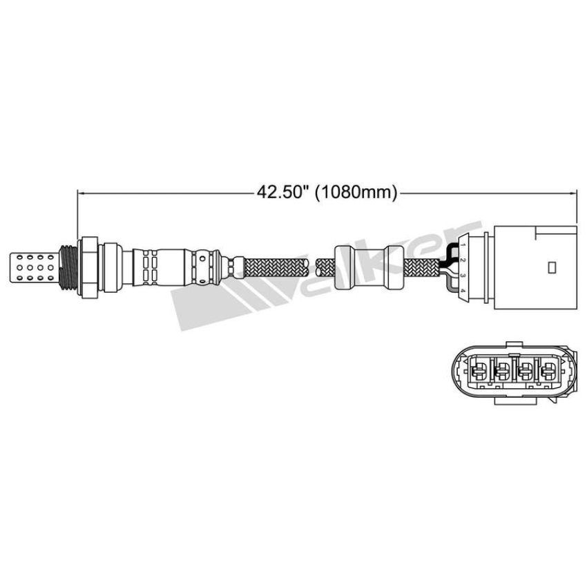 Walker Products 250-24577 Walker Products 250-24577 Oxygen Sensor 4-W Direct Fit Narrow-Band