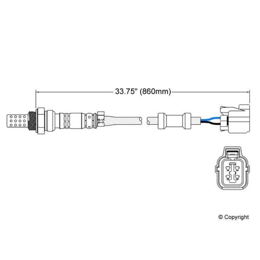 Walker Products 250-24601 Walker Products 250-24601 Oxygen Sensor 4-W Direct Fit Narrow-Band
