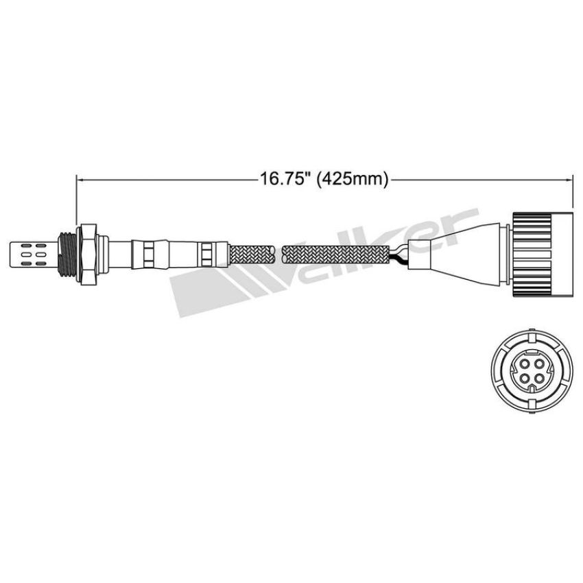 Walker Products 250-24607 Walker Products 250-24607 Oxygen Sensor 4-W Direct Fit Narrow-Band