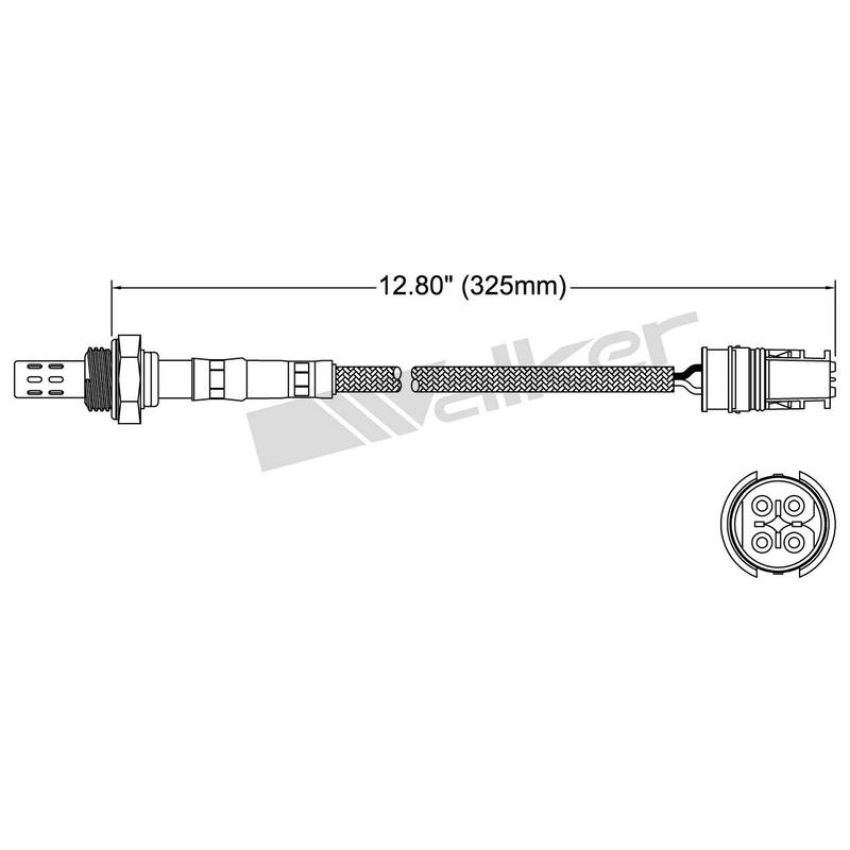 Walker Products 250-24609 Walker Products 250-24609 Oxygen Sensor 4-W Direct Fit Narrow-Band