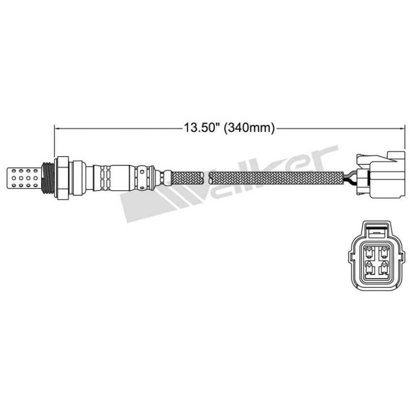 Walker Products 250-24620 Walker Products 250-24620 Oxygen Sensor 4-W Direct Fit Narrow-Band