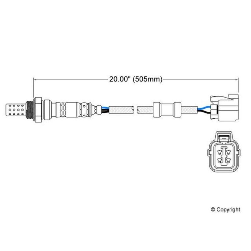 Walker Products 250-24621 Walker Products 250-24621 Oxygen Sensor 4-W Direct Fit Narrow-Band