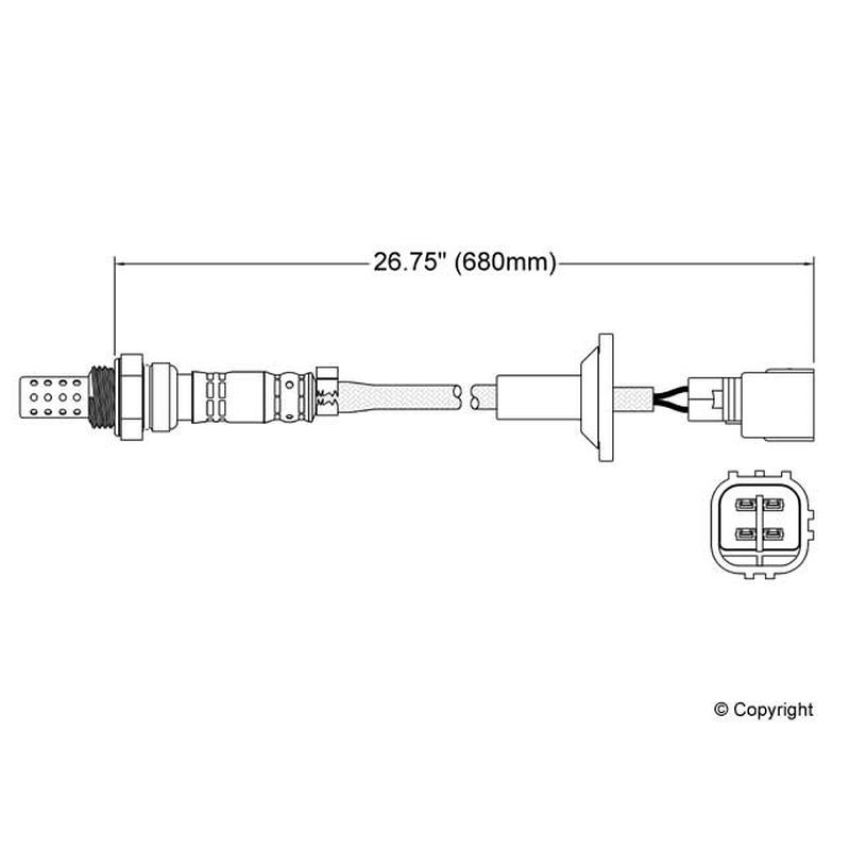 Walker Products 250-24623 Walker Products 250-24623 Oxygen Sensor 4-W Direct Fit Narrow-Band