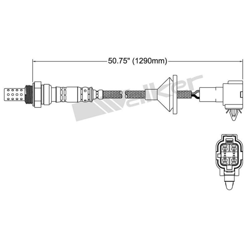 Walker Products 250-24626 Walker Products 250-24626 Oxygen Sensor 4-W Direct Fit Narrow-Band