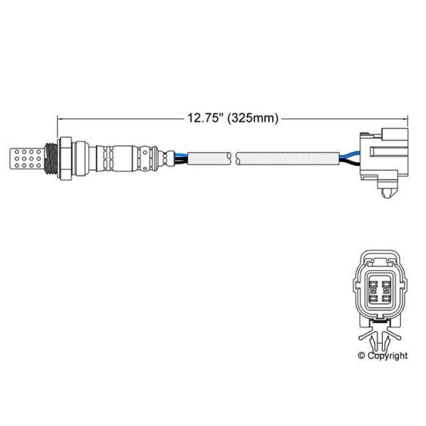 Walker Products 250-24629 Walker Products 250-24629 Oxygen Sensor 4-W Direct Fit Narrow-Band