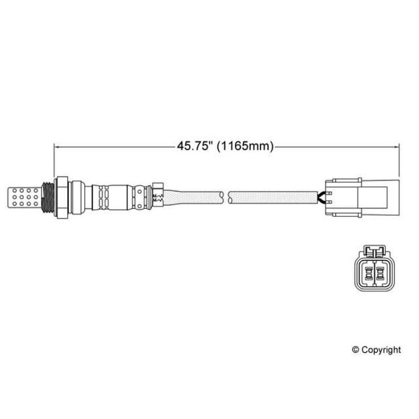 Walker Products 250-24632 Walker Products 250-24632 Oxygen Sensor 4-W Direct Fit Narrow-Band