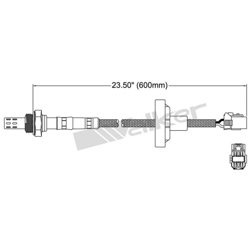 Walker Products 250-24637 Walker Products 250-24637 Oxygen Sensor 4-W Direct Fit Narrow-Band