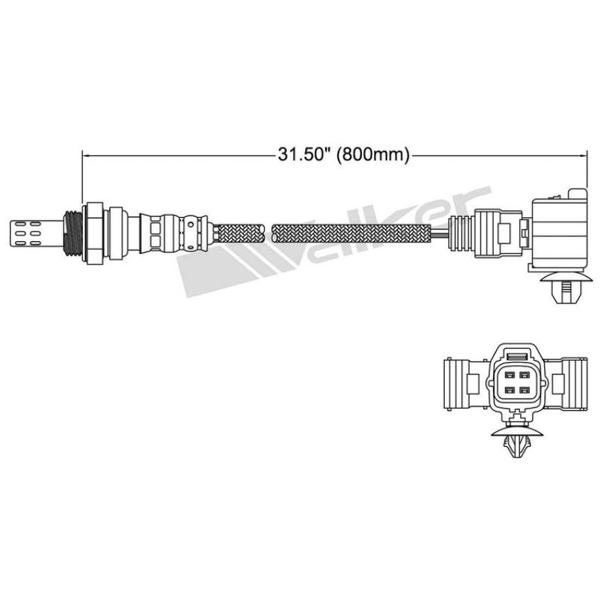 Walker Products 250-24644 Walker Products 250-24644 Oxygen Sensor 4-W Direct Fit Narrow-Band