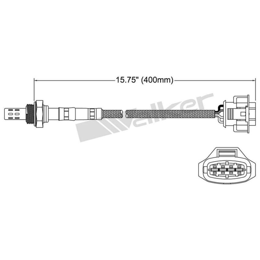 Walker Products 250-24647 Walker Products 250-24647 Oxygen Sensor 4-W Direct Fit Narrow-Band