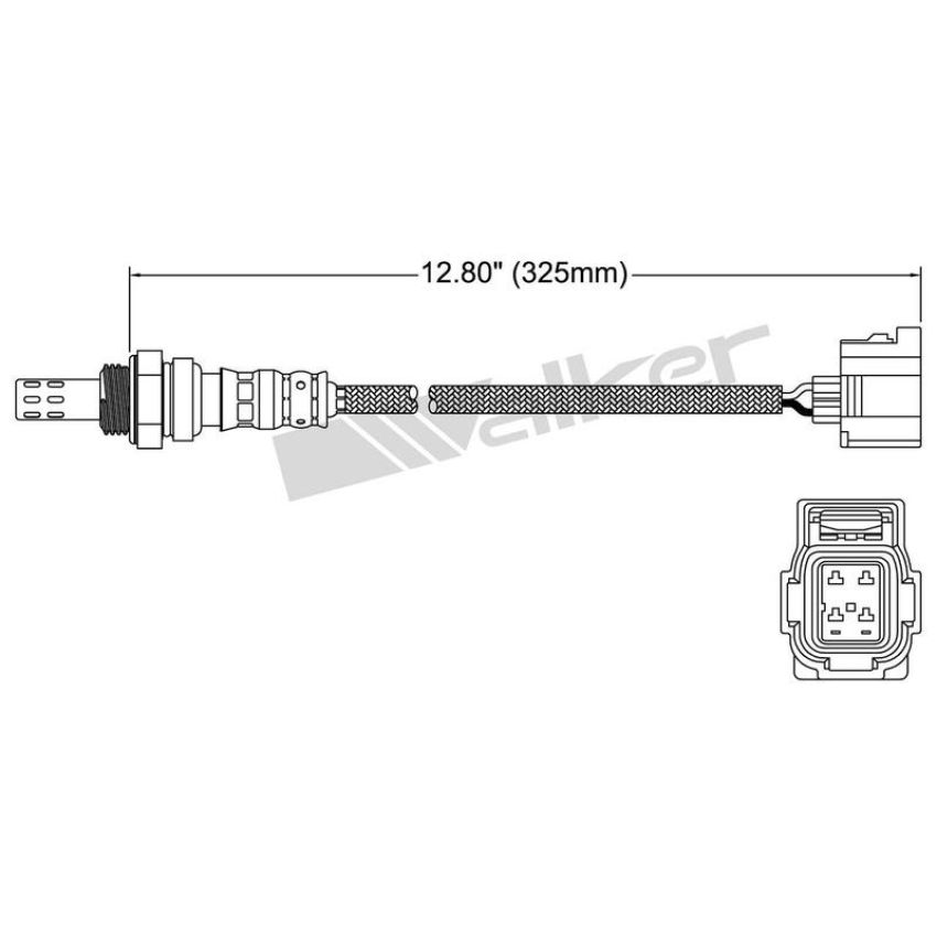 Walker Products 250-24680 Walker Products 250-24680 Oxygen Sensor 4-W Direct Fit Narrow-Band