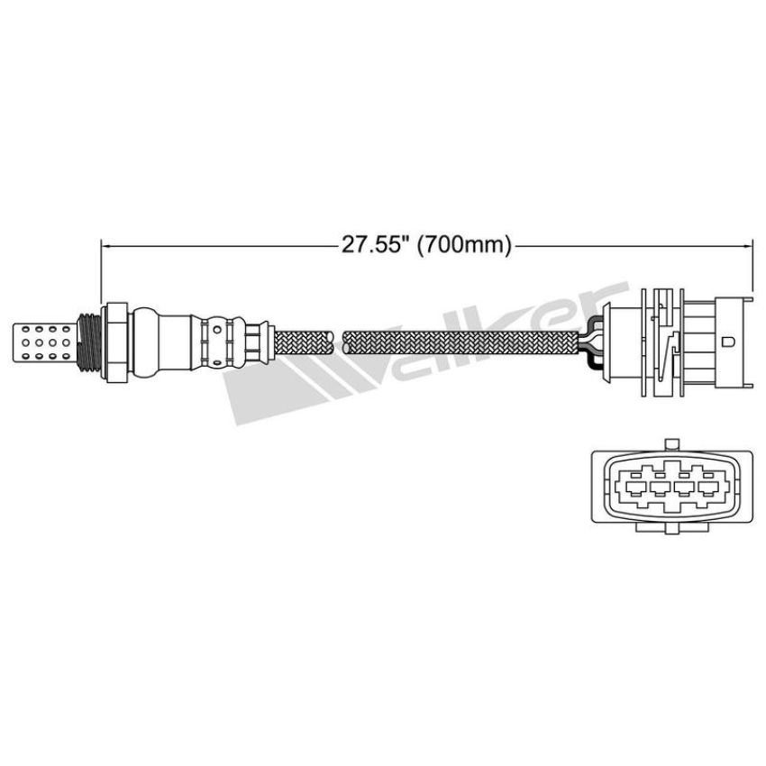 Walker Products 250-24694 Walker Products 250-24694 Oxygen Sensor 4-W Direct Fit Narrow-Band