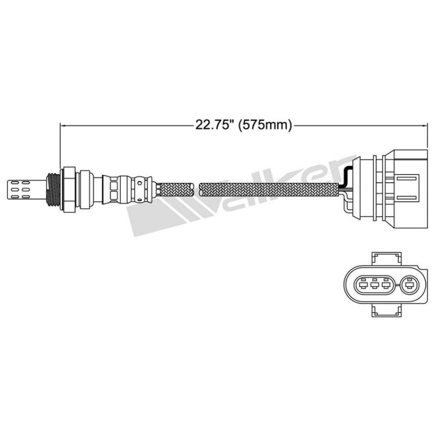 Walker Products 250-24719 Walker Products 250-24719 Oxygen Sensor 4-W Direct Fit Narrow-Band