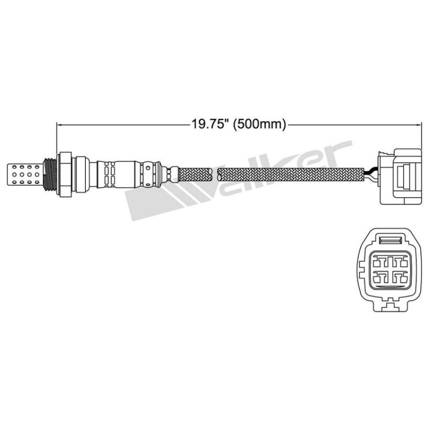 Walker Products 250-24730 Walker Products 250-24730 Oxygen Sensor 4-W Direct Fit Narrow-Band