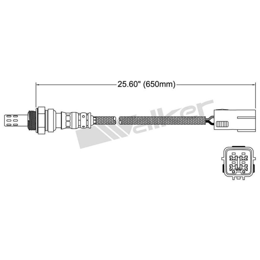 Walker Products 250-24769 Walker Products 250-24769 Oxygen Sensor 4-W Direct Fit Narrow-Band