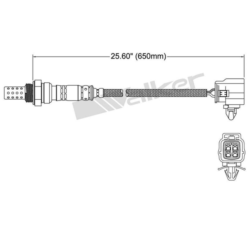 Walker Products 250-24782 Walker Products 250-24782 Oxygen Sensor 4-W Direct Fit Narrow-Band