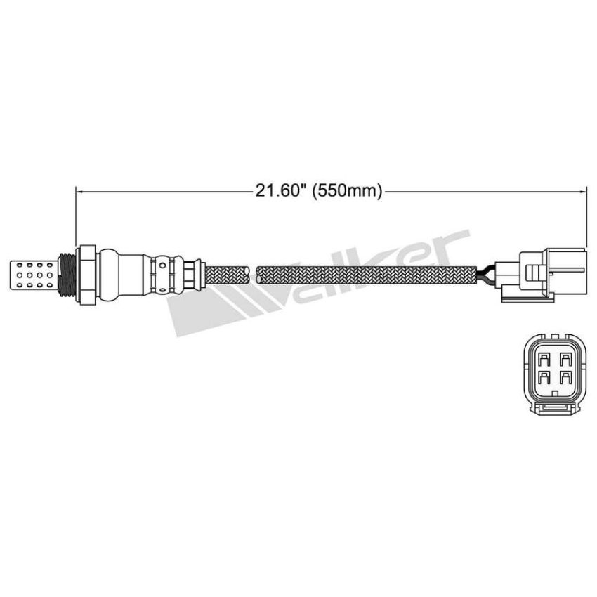 Walker Products 250-24785 Walker Products 250-24785 Oxygen Sensor 4-W Direct Fit Narrow-Band