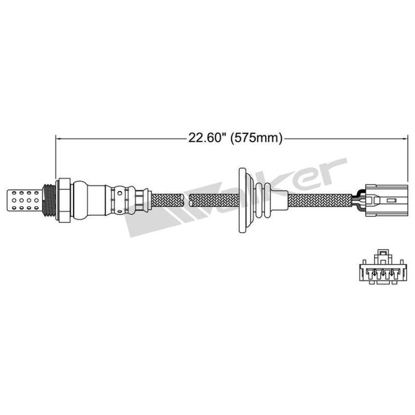 Walker Products 250-24790 Walker Products 250-24790 Oxygen Sensor 4-W Direct Fit Narrow-Band