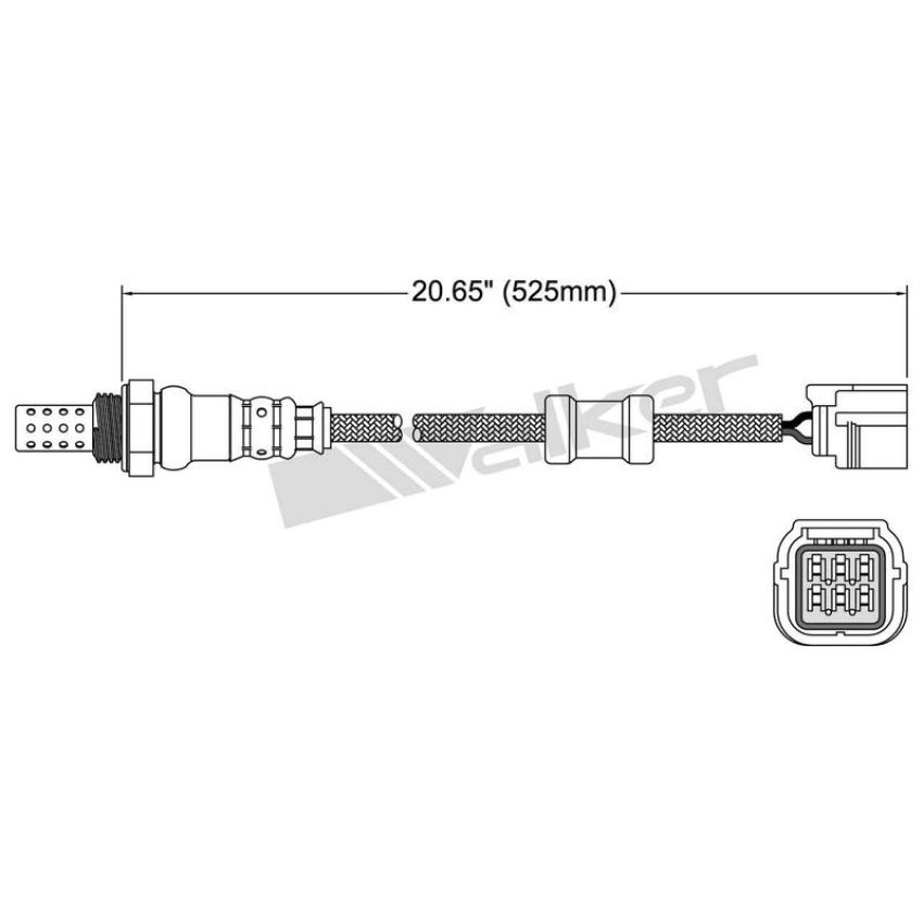 Walker Products 250-24799 Walker Products 250-24799 Oxygen Sensor 4-W Direct Fit Narrow-Band