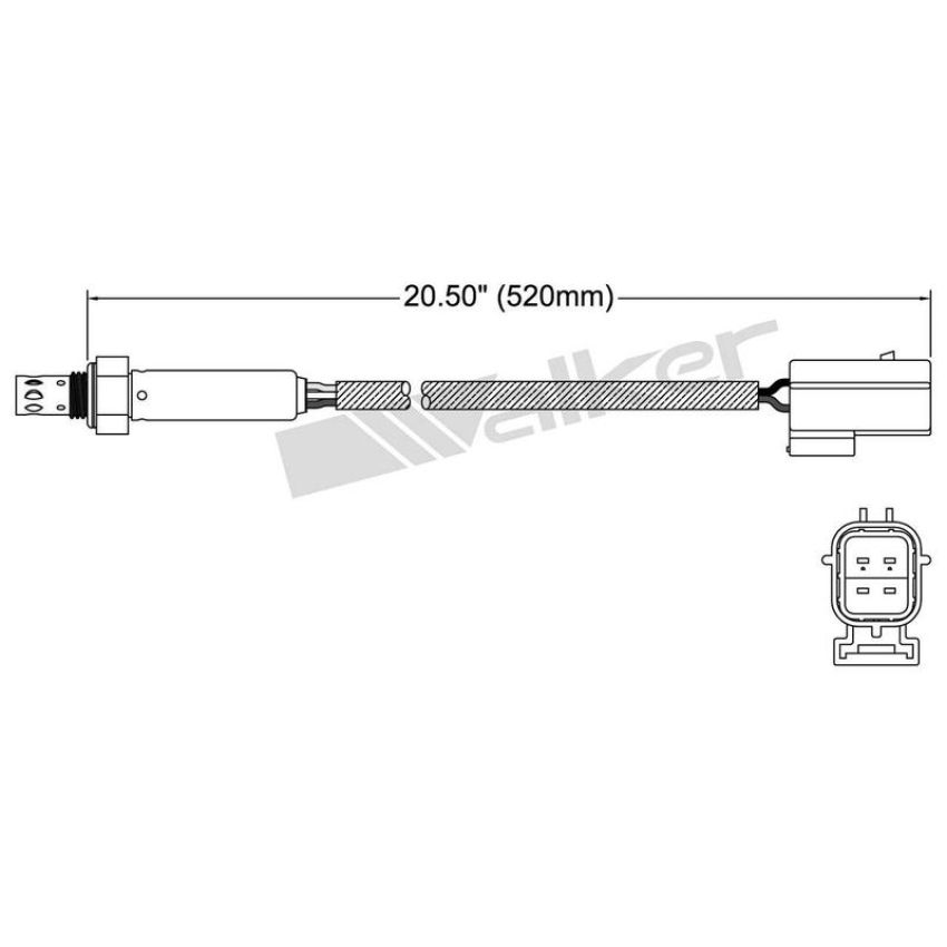 Walker Products 250-24804 Walker Products 250-24804 Oxygen Sensor 4-W Titania