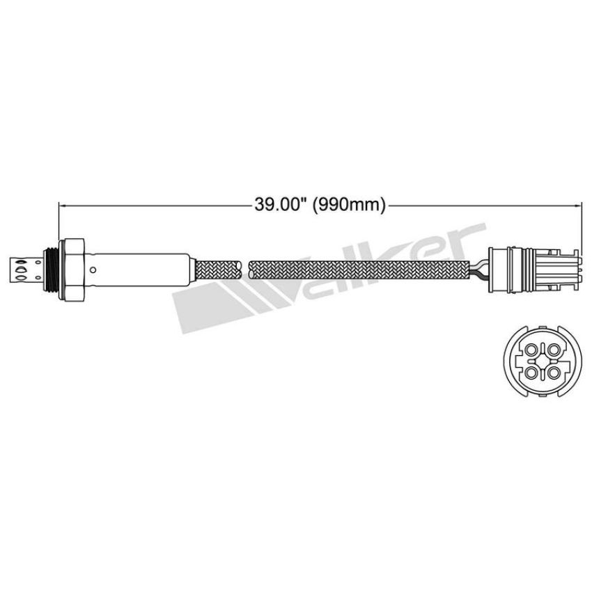 Walker Products 250-24810 Walker Products 250-24810 Oxygen Sensor 4-W Titania