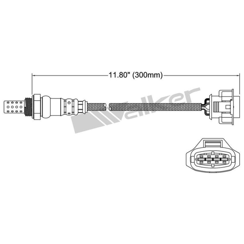 Walker Products 250-24845 Walker Products 250-24845 Oxygen Sensor 4-W Direct Fit Narrow-Band