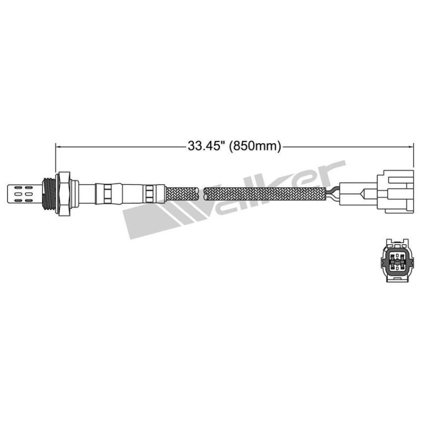 Walker Products 250-24868 Walker Products 250-24868 Oxygen Sensor 4-W Direct Fit Narrow-Band