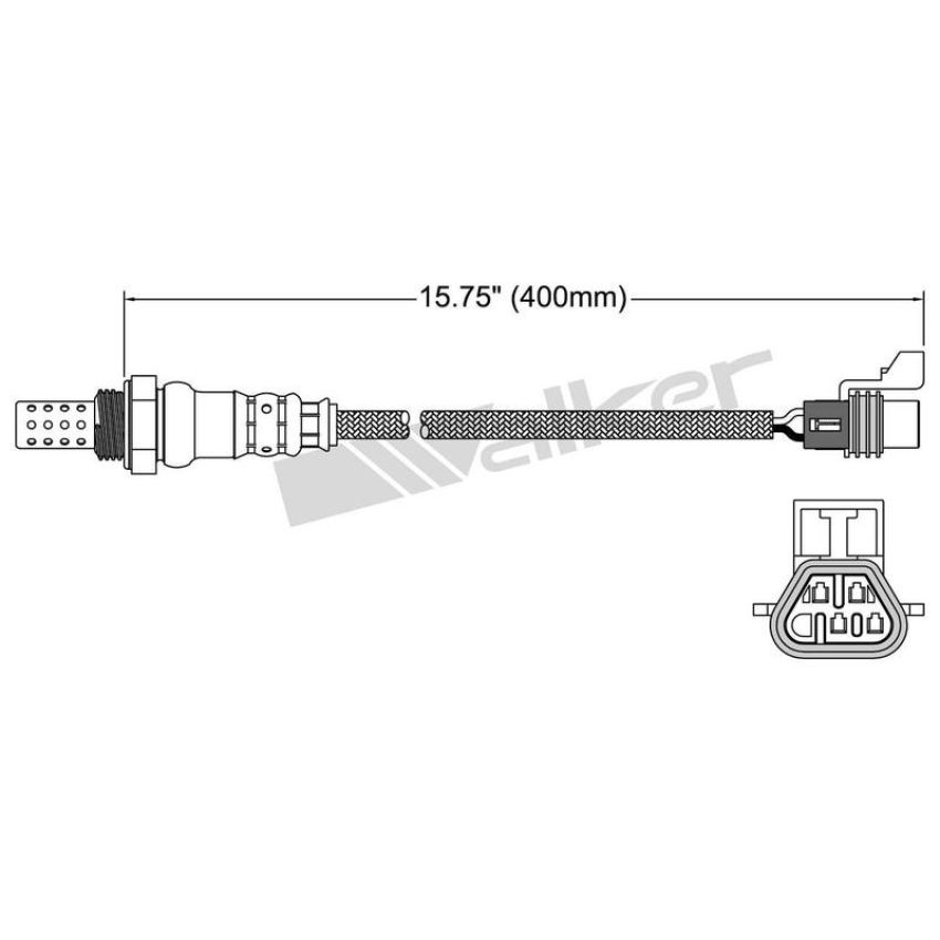 Walker Products 250-24869 Walker Products 250-24869 Oxygen Sensor 4-W Direct Fit Narrow-Band