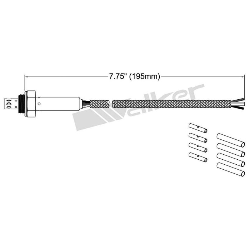 Walker Products 250-24882 Walker Products 250-24882 Oxygen Sensor 4-W Titania 18MM Universal