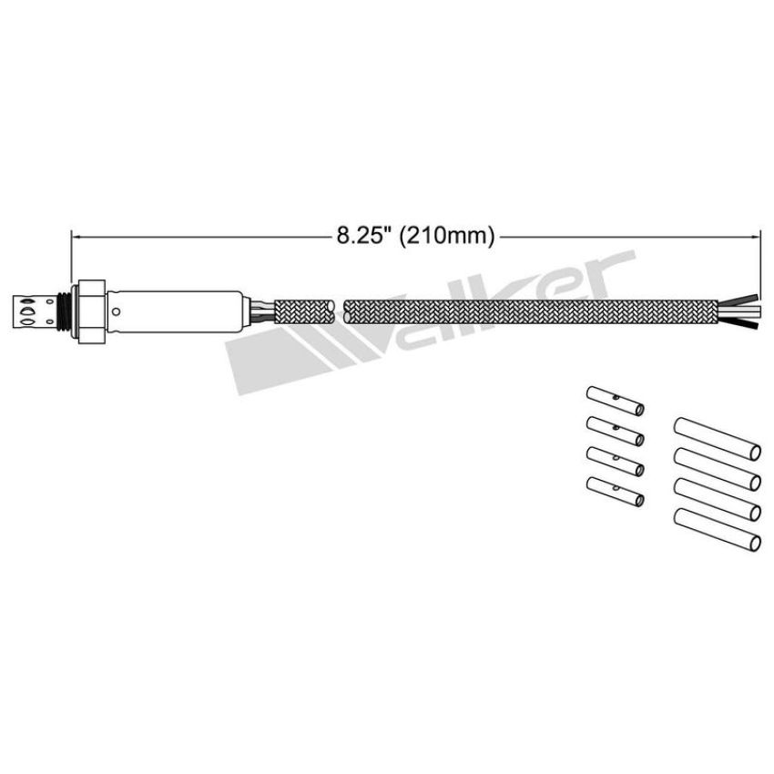 Walker Products 250-24883 Walker Products 250-24883 Oxygen Sensor 4-W Titania 12MM Universal