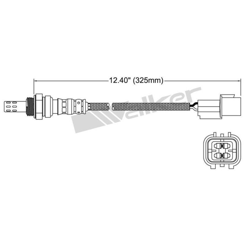 Walker Products 250-24909 Walker Products 250-24909 Oxygen Sensor 4-W Direct Fit Narrow-Band